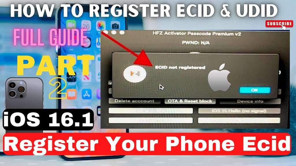 How to Register ECID