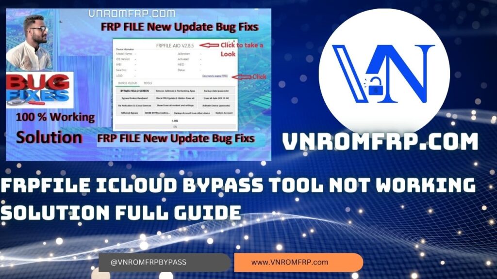 FRPFile iCloud Bypass Tool Not Working Solution Full Guide